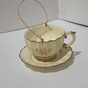 Vintage teacup ornament